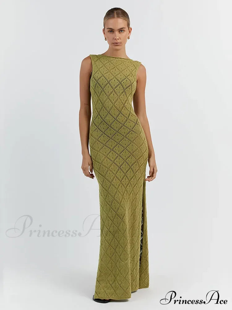 Slim Cocktail Off Shoulder Maxi Dress