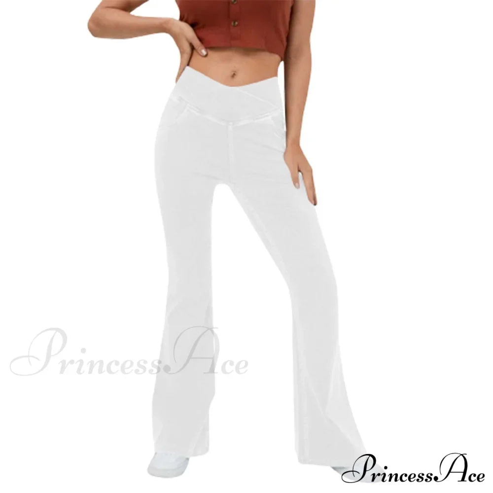 Slim Fit Pants Women On