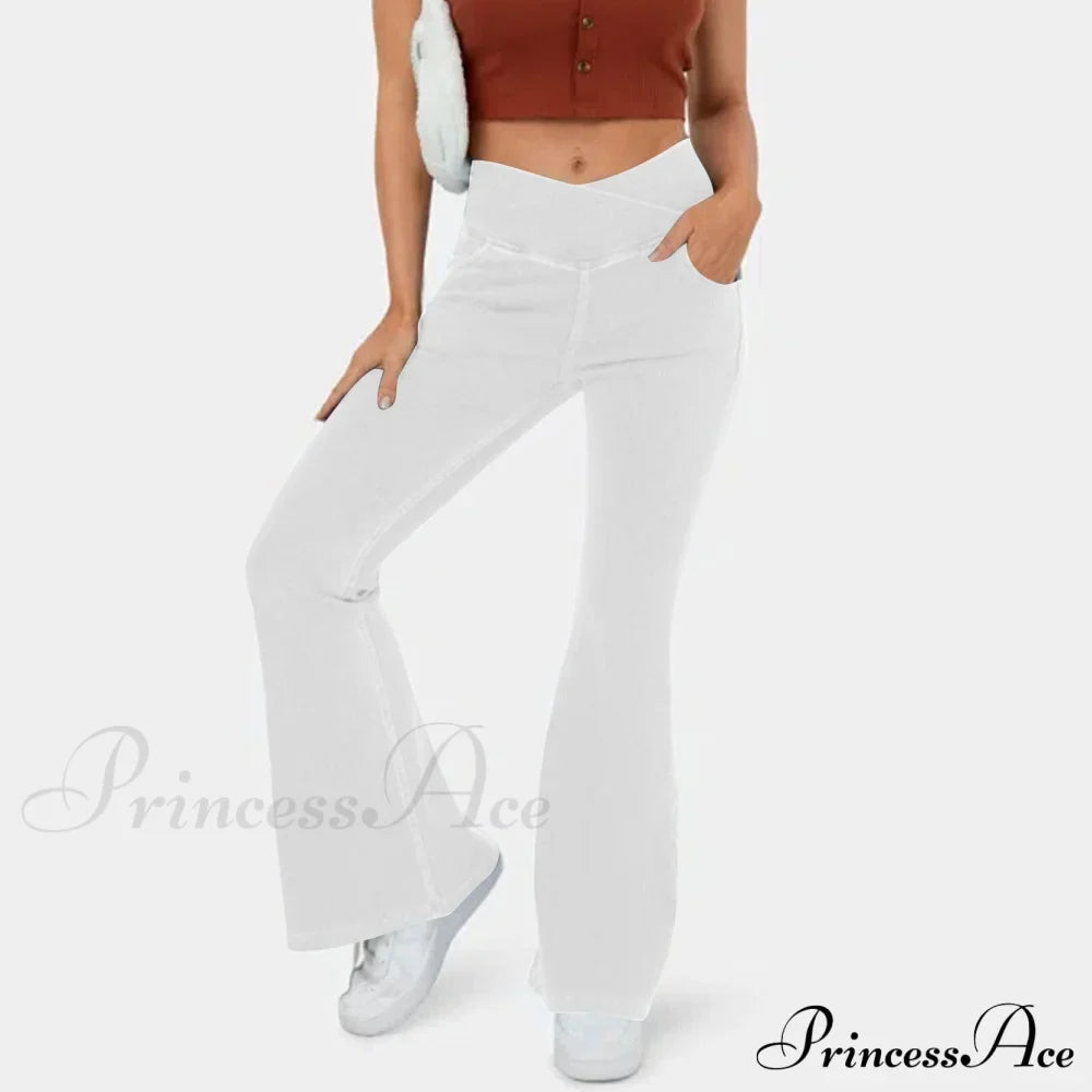 Slim Fit Pants Women On