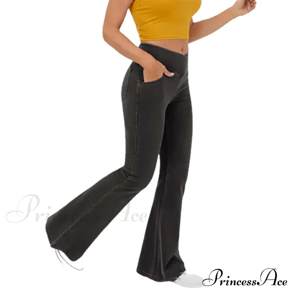 Slim Fit Pants Women On