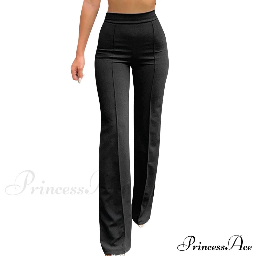 Slim Fit Pants Women On