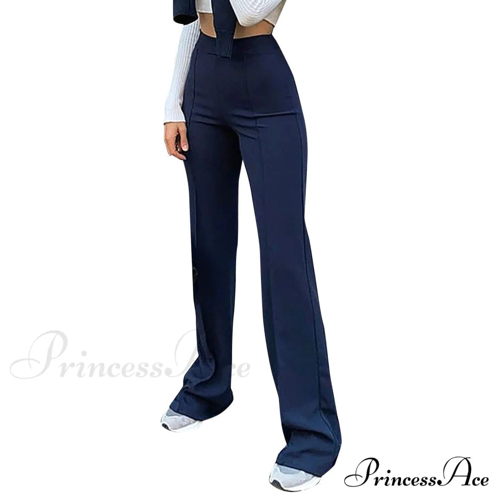 Slim Fit Pants Women On