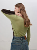 Slim Style Two - Wear High Turtleneck Sweater