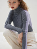 Slim Style Two - Wear High Turtleneck Sweater