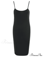 Slip Bodycon Ribbed Slit Dress