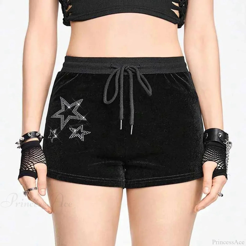 Soft Sparkling Drawstring Short