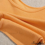 Solid Basic Seamless Streetwear Tank Tops