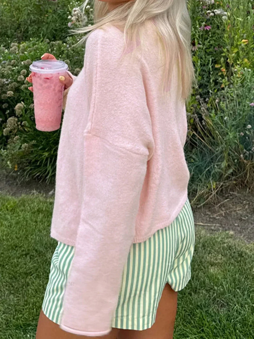 Solid Cozy Button-Front Knit Cardigan