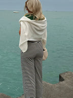 Solid Cozy Button-Front Knit Cardigan