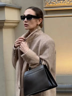 Solid Woolen Short Coat