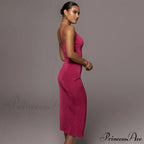 Spaghetti Strap Backless Club Beach Mini Dress