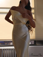 Spaghetti Strap Satin Maxi Dress