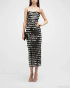 Sparkling Slim Sequin Dress Spaghetti Strap Sleeveless Sling Party