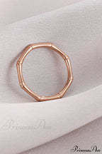 Stainless Steel Bamboo Shape Closed Rings