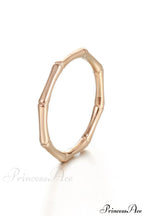 Stainless Steel Bamboo Shape Closed Rings