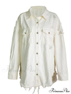 Star Jacket With Denim Pockets