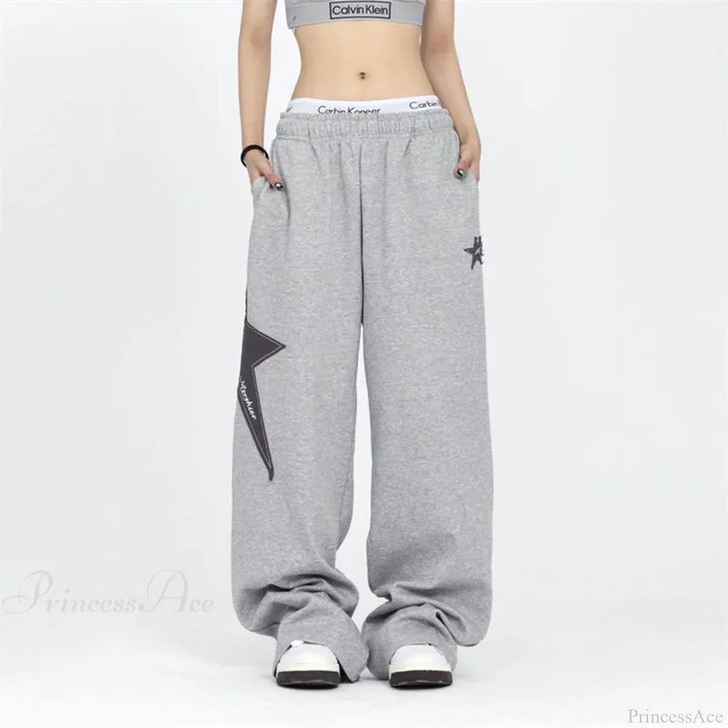 Stars Embroidery Pants