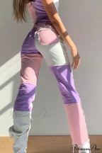 Straight-Leg Jeans With Panels