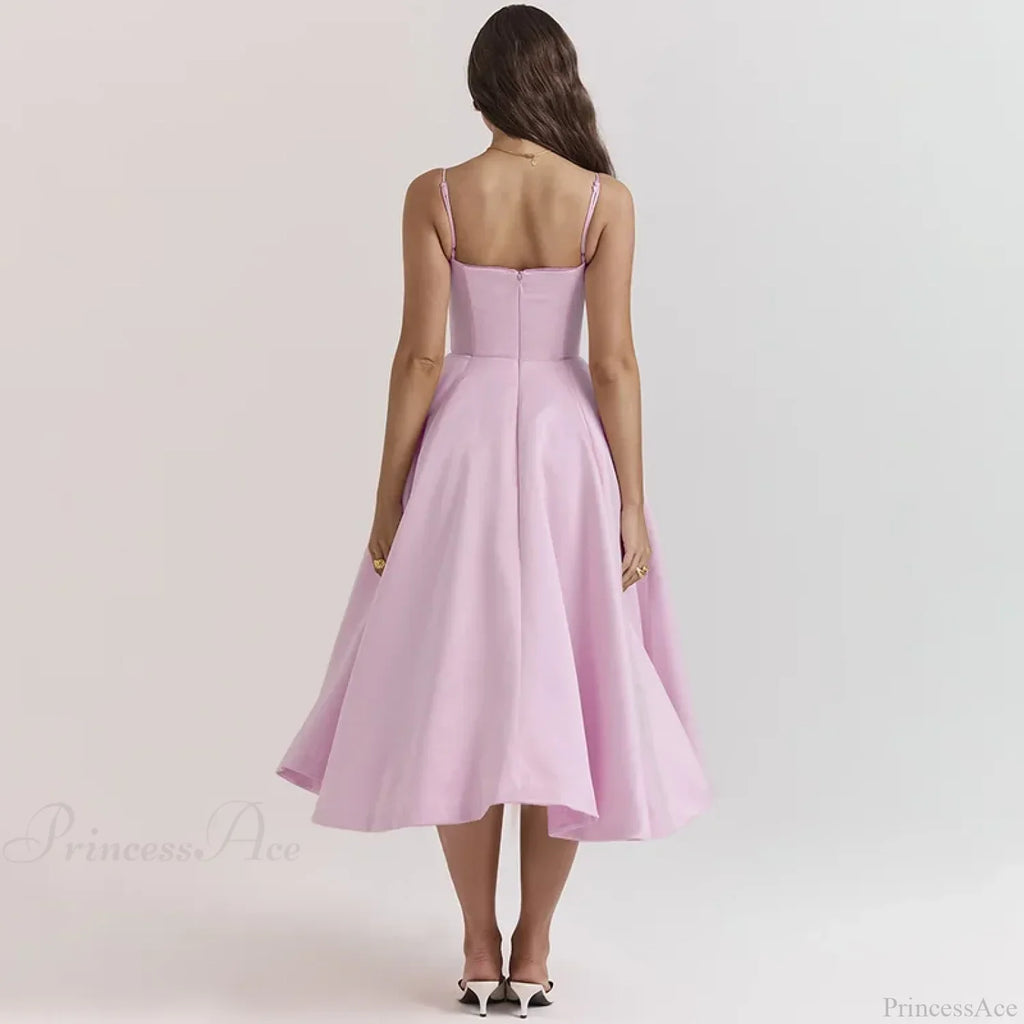 Strapless Elegant A-Line Vacation Dress