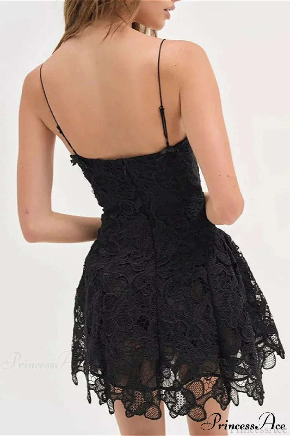 Strapless Lace Embroidery Party Dress