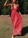Strapless Vacation Summer Maxi Beach Boho Dress