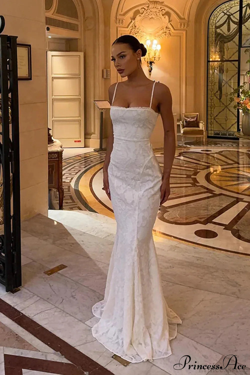 Strappy Backless Lace-Up Bodycon Maxi Dress