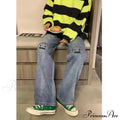 Street Trend Ruffian Handsome Letter Hip Hop Personality Trousers Jean