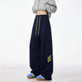 Striped Fleece Motion Loose Pants