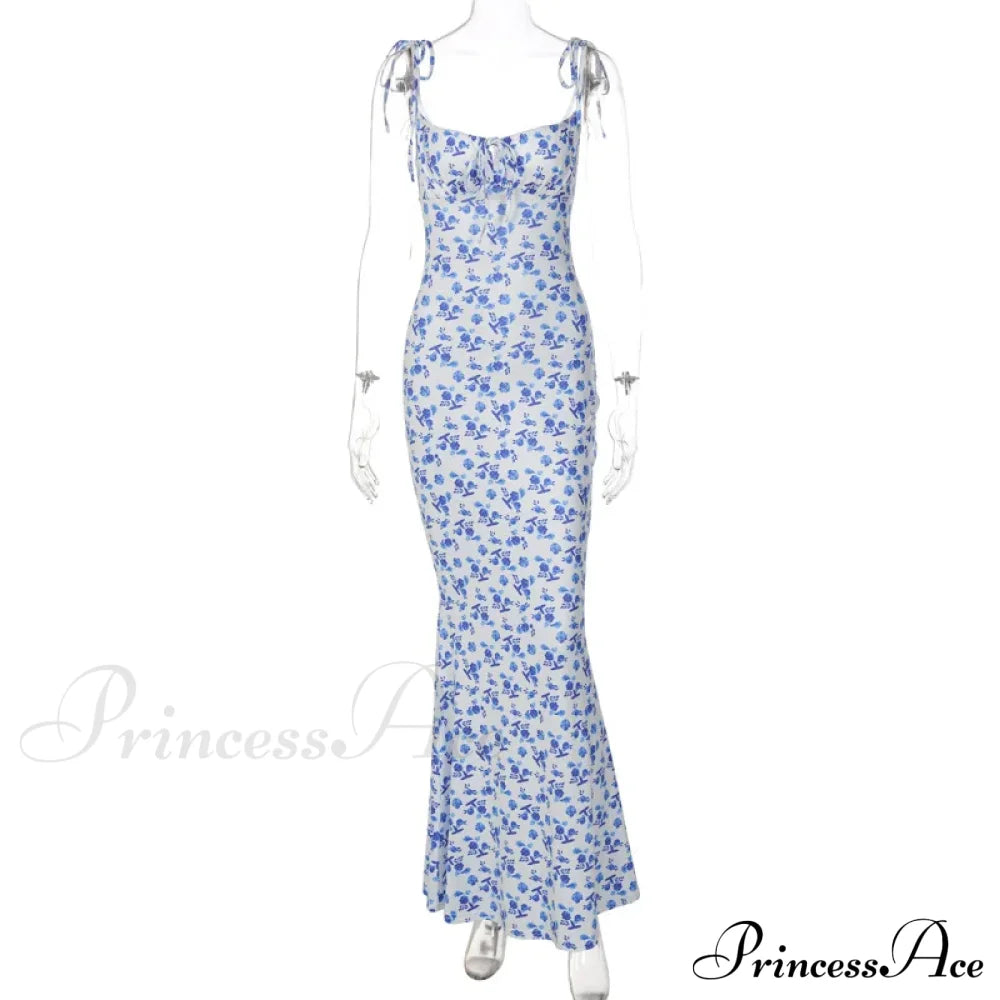 Summer Off Shoulder Lace Up Deep V Neck Es Holiday Casual Long Woman Floral Dress