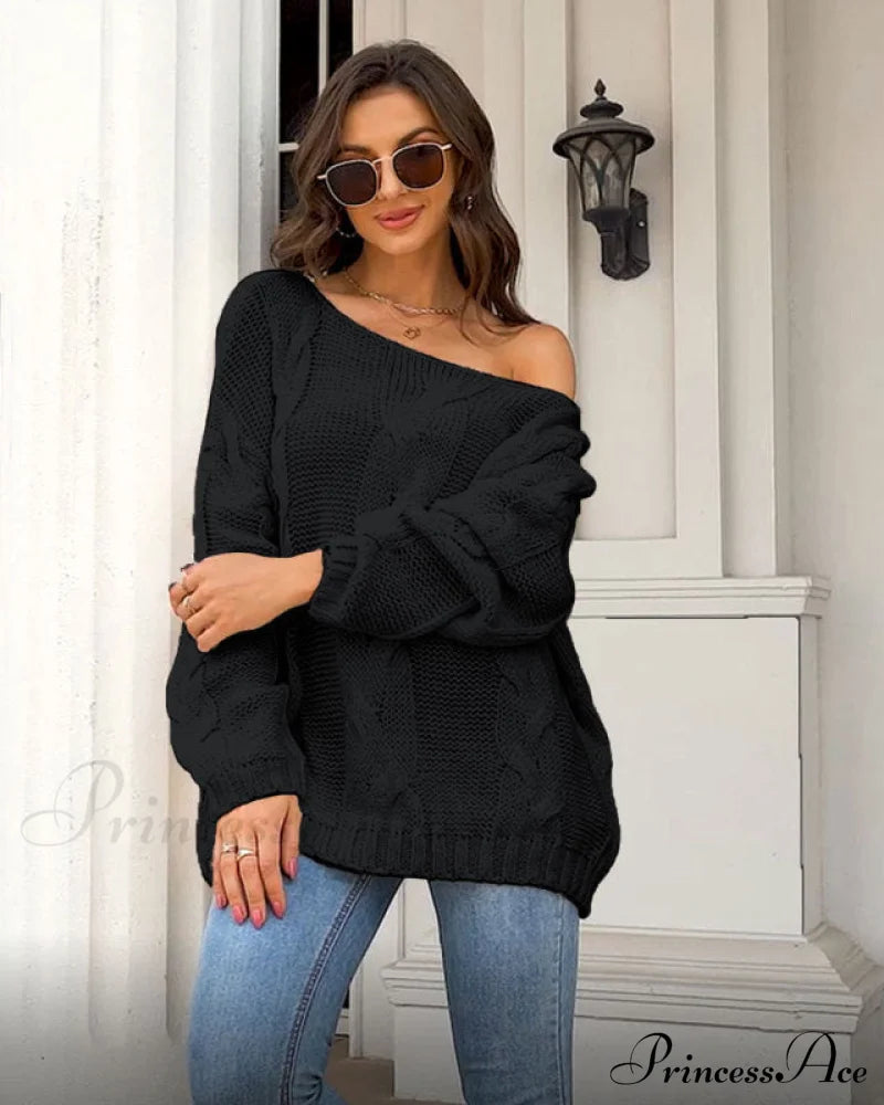 Sweater Style Neck And Knitted European Loose - Round American Pullover