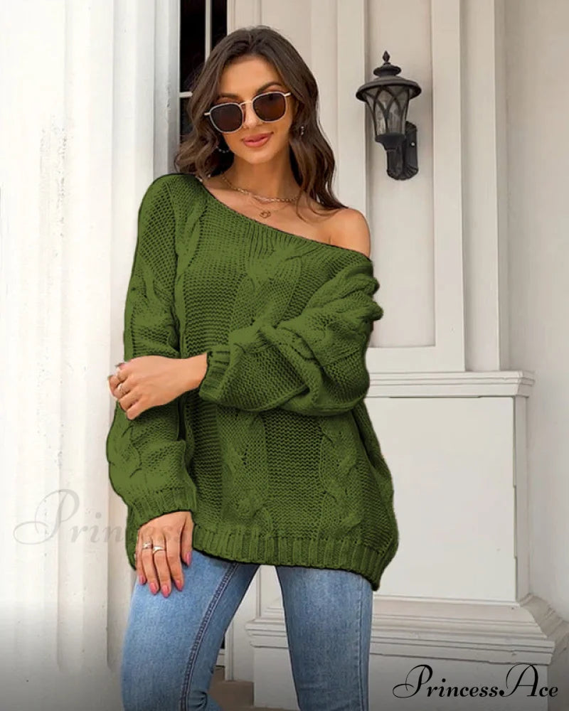 Sweater Style Neck And Knitted European Loose - Round American Pullover