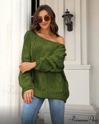 Sweater Style Neck And Knitted European Loose - Round American Pullover