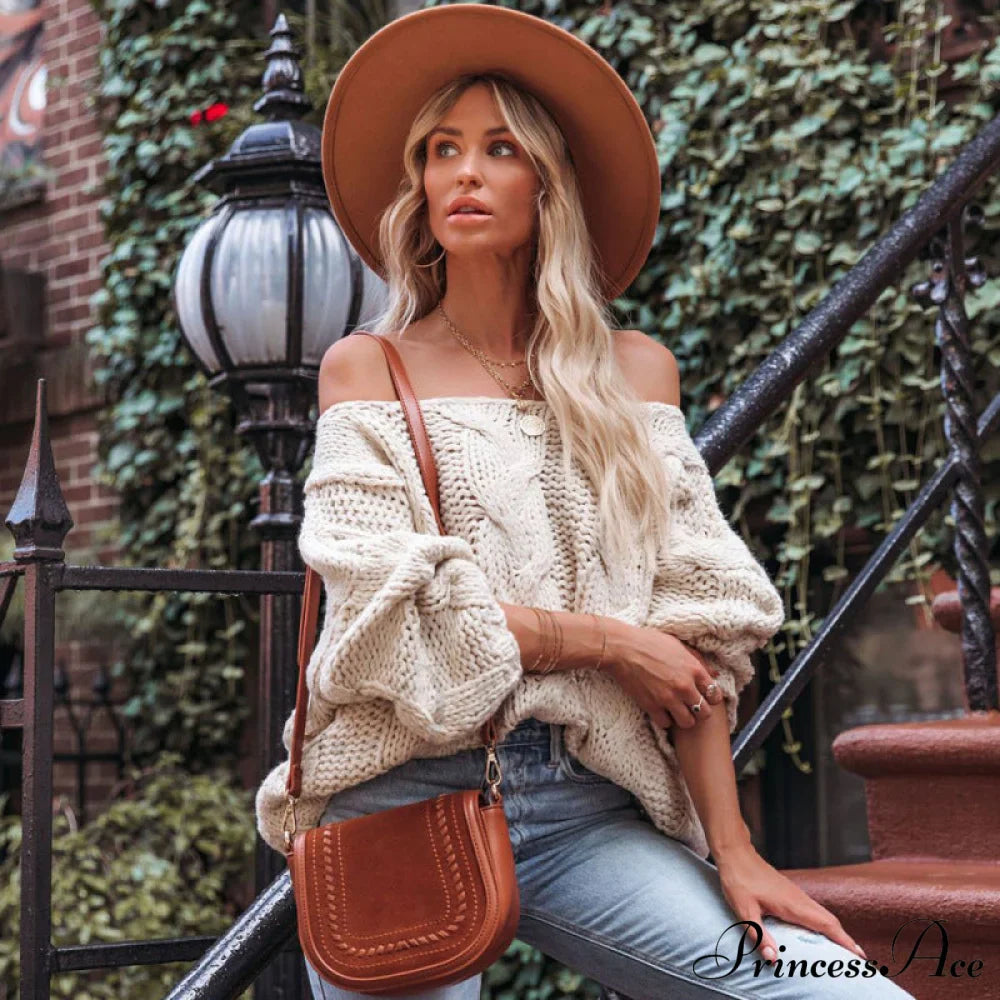Sweater Style Neck And Knitted European Loose - Round American Pullover