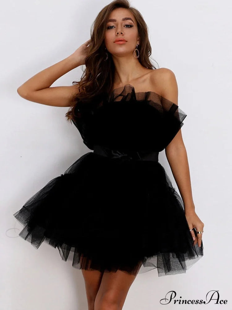 Sweet Mini Party Dress - Pink