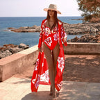 Swimwear With Kimono One Piece Swimsuit Three Set