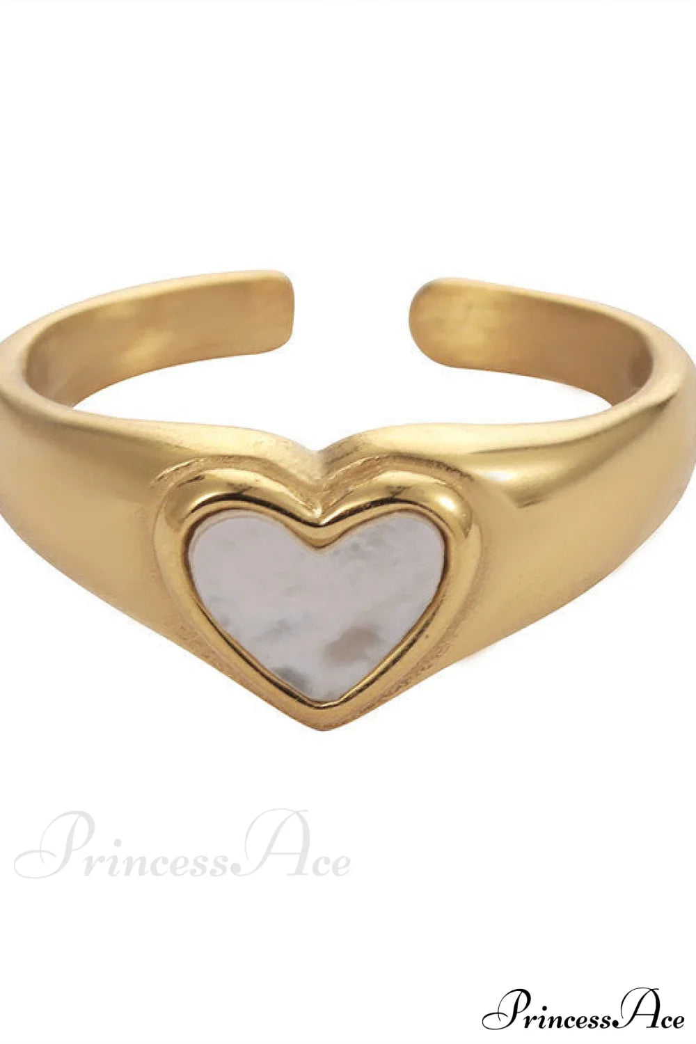 Titanium Steel Romantic Heart Rings