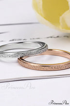 Titanium Steel Minimalist Simple Closed Rings