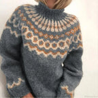 Turtleneck Crochet Streetwear Sweater