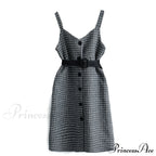 Two Winter Knee-Length Vestidos Autumn Plus Party Women Elegant Wool Piece Belt Gown Valentine'S For With Dresses Size S