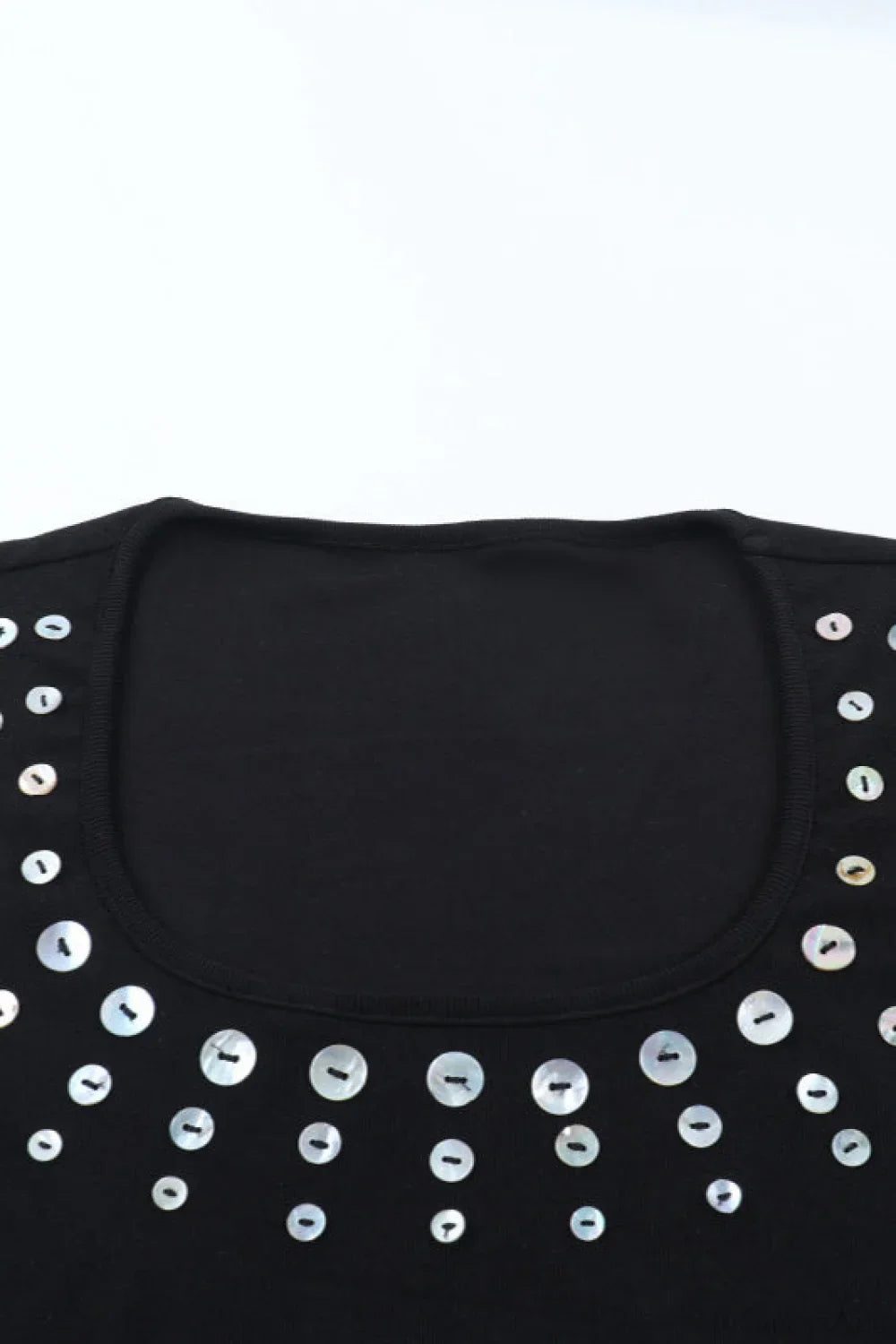 U Neck Long Sleeve Fitted Mini Dress