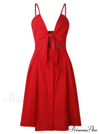 V Backless Midi Length Tunic Beach Dress