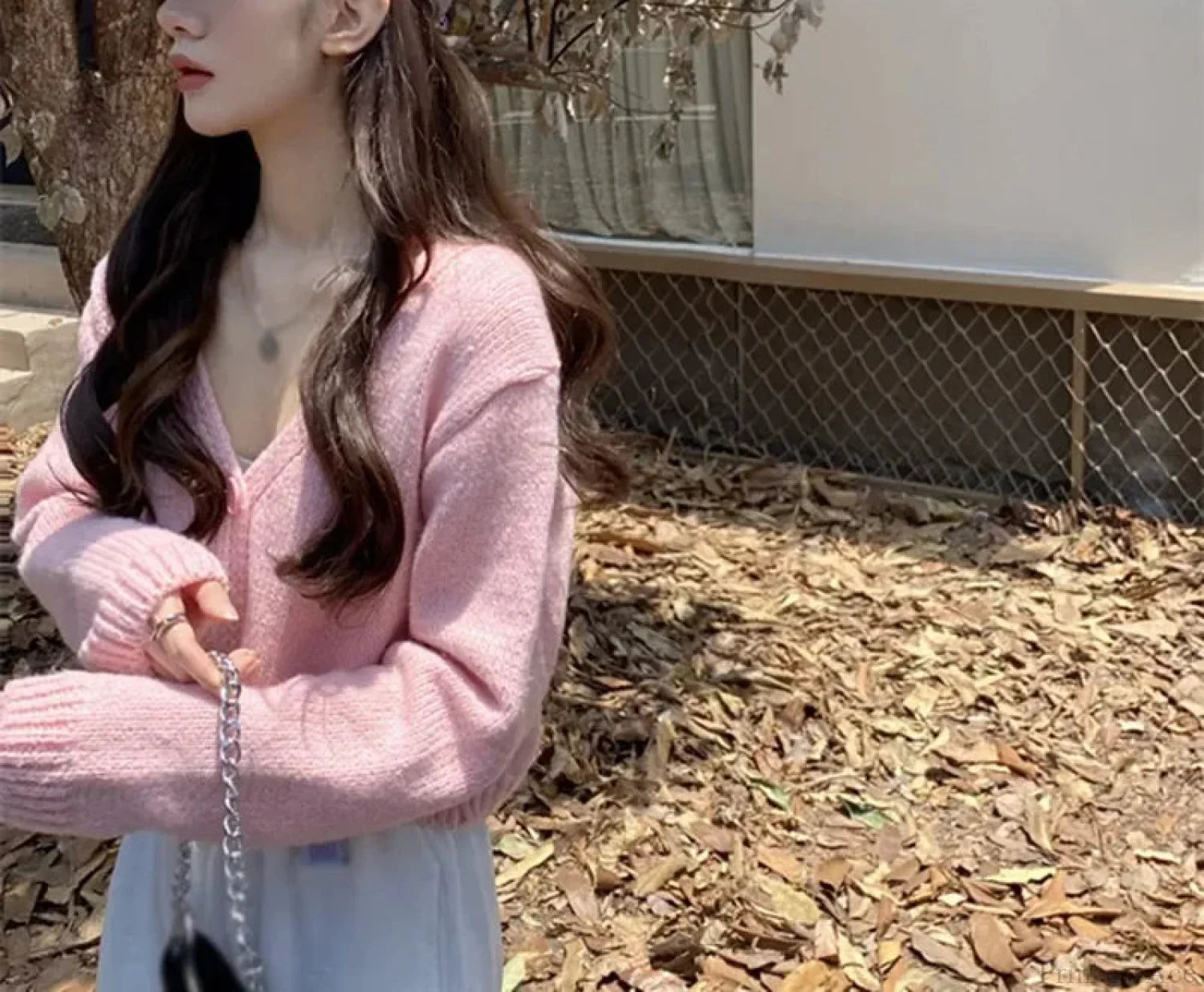 V-Neck Casual Long Sleeve Cardigan