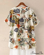 V-Neck Patterned T-Shirt