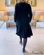 Velvet Round Neck Dress
