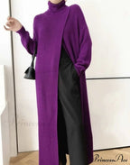 Vera Long Knit Top - Black