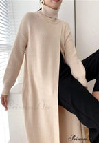 Vera Long Knit Top - Black