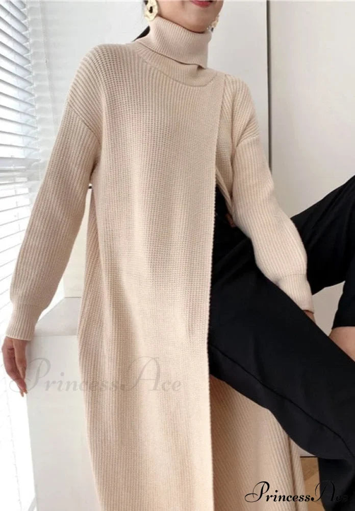 Vera Long Knit Top - Black