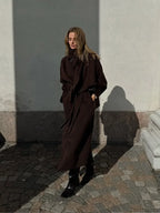 Vintage Brown Wool Blends Coat