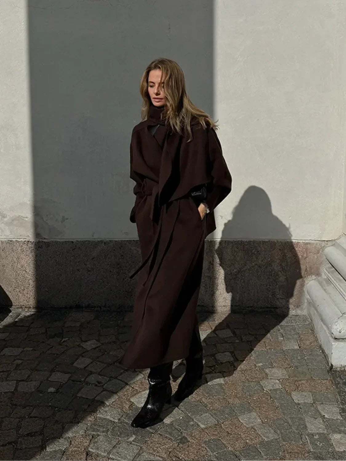 Vintage Brown Wool Blends Coat