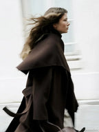 Vintage Brown Wool Blends Coat
